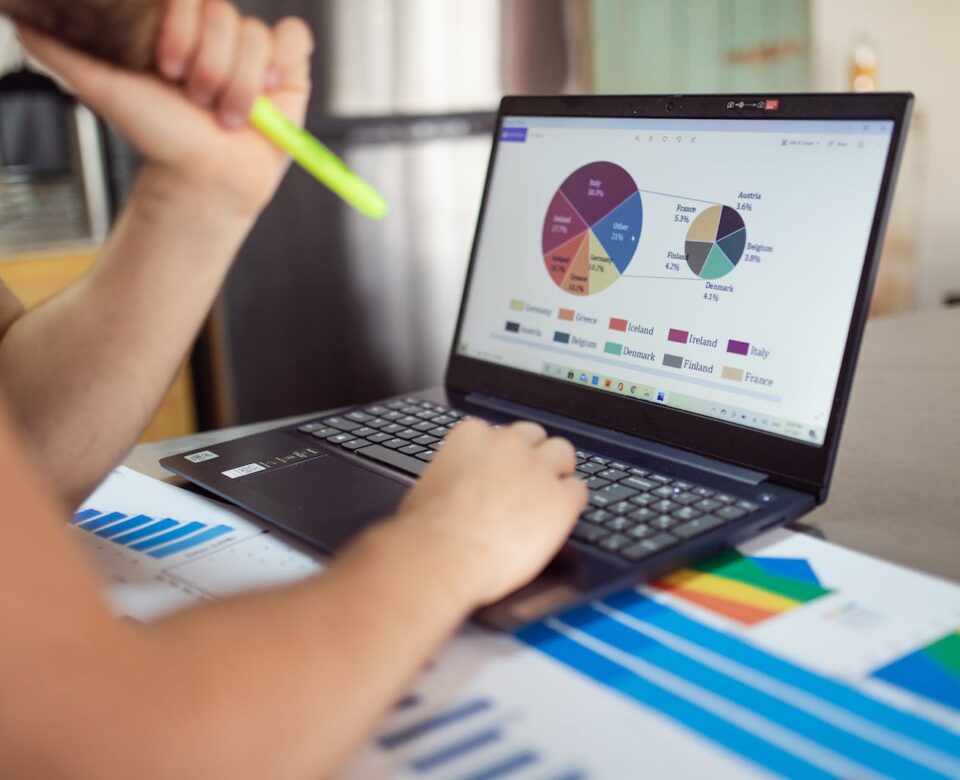 Person Using Black Laptop Computer